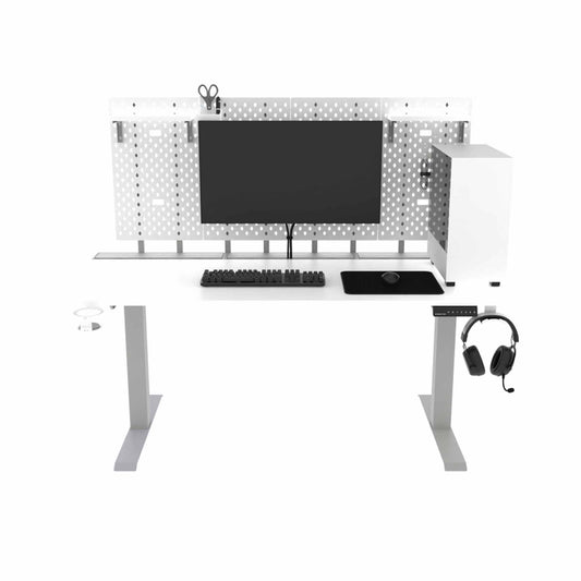 DEZCTOP Bifrost Elite 160 Hydrulic Edition Gaming Table - Gaming Desk Table - White