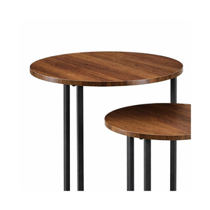 Dark Walnut Coffee Table Set of 3