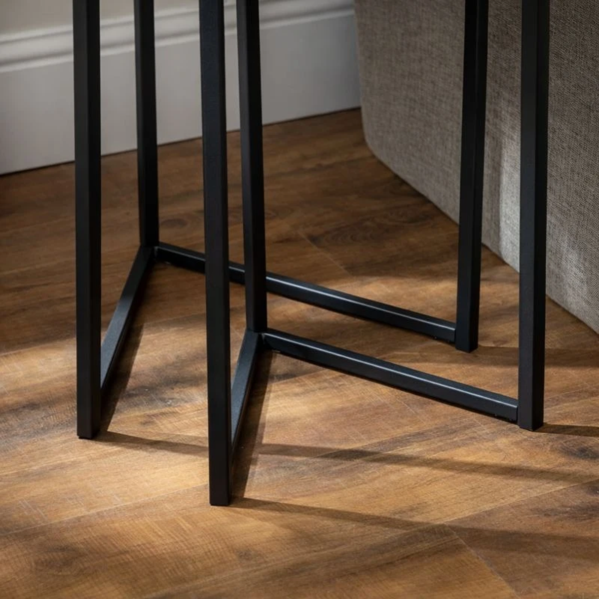 Dark Walnut Coffee Table Set of 3