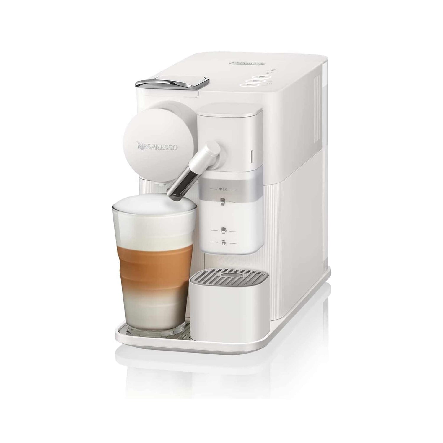 Nespresso Lattissima One Evo Automatic Capsule Coffee Machine with Automatic Frothed Milk 1450W - White - Zayoom