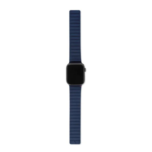 Decoded Apple Watch 49/45/44/42 mm Series 1-8/SE/Ultra Silicone Magnet Traction Strap Lite - navy Blue