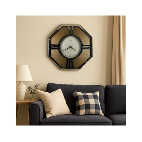 Decorative Gold Wall Clock – Elegant Home Décor 50 cm