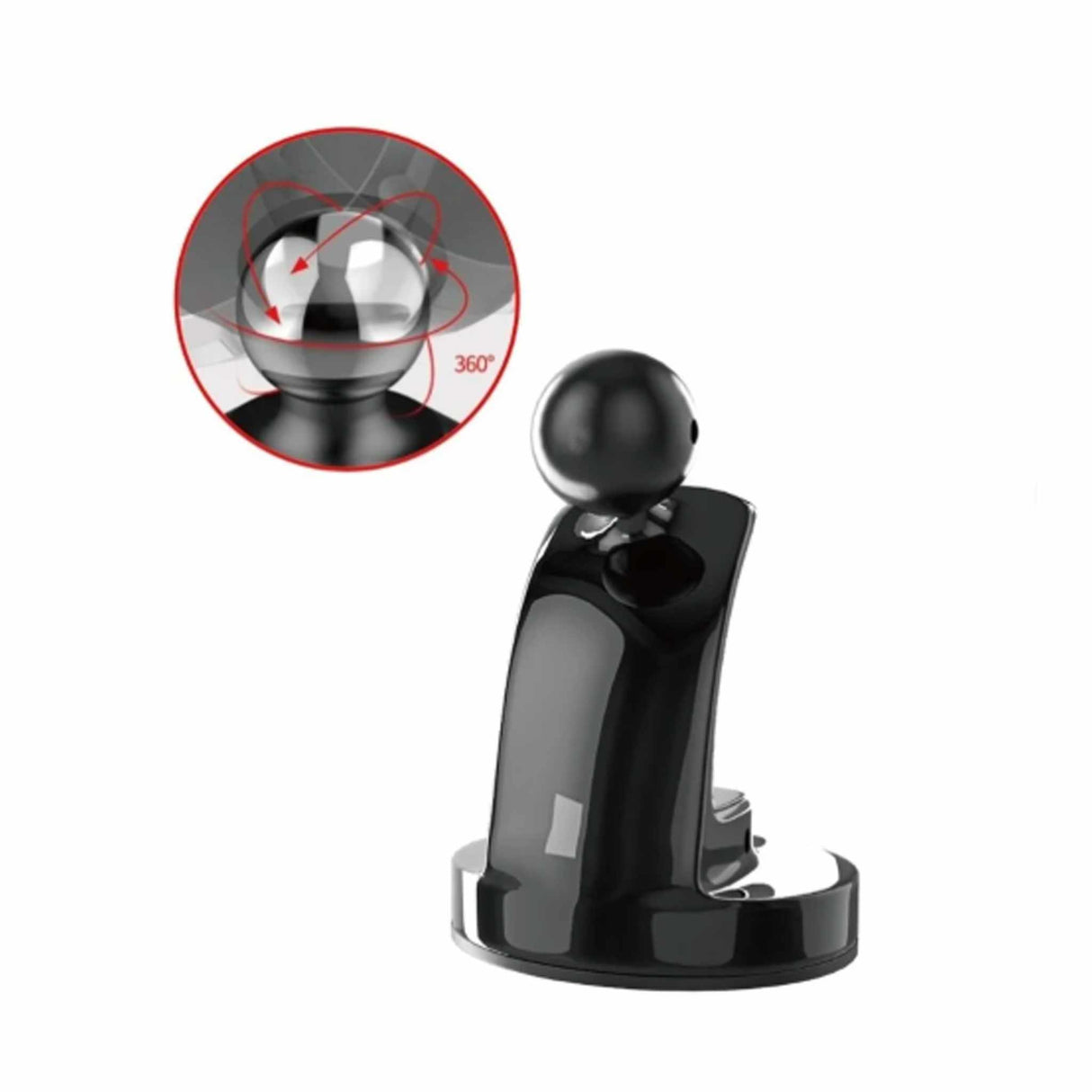 حامل هاتف للسيارة بتقنية الشفط من بروتيك روز - أسود