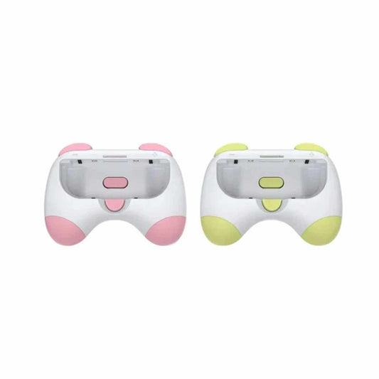 Dobe Controller Grip For Nintendo Switch Oled - Pink & Yellow