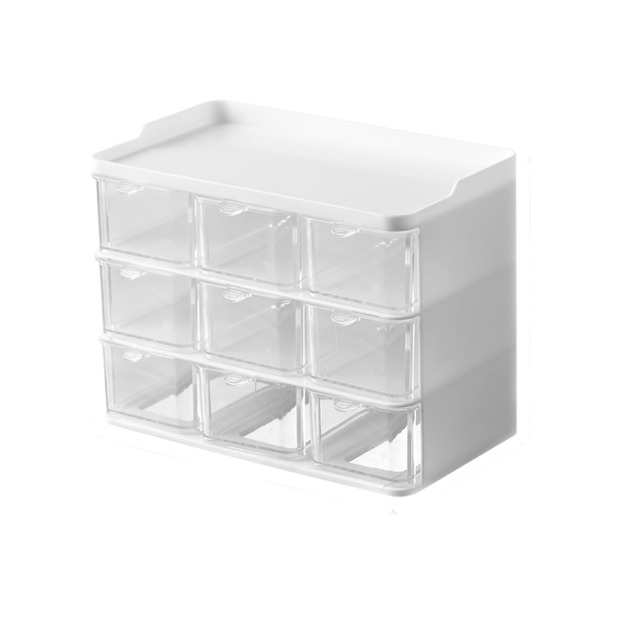 Drawer Style Multipurpose Transparent Mini Storage Box for Stationery, Jewelry, Cosmetics, Medicine, and Household Items
