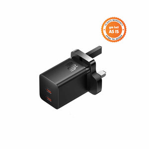 Baseus 2-Port USB-C 40W GaN Charger - Cluster Black - ASIS