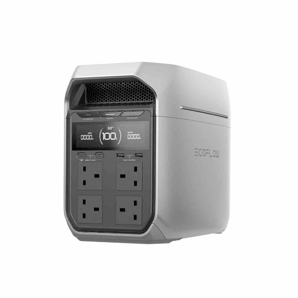 EcoFlow Delta 3 Plus Portable Power Station 1024Wh Capacity, 1800W  Rated Output,With 2400W (3600W Surge) Using X-Boost