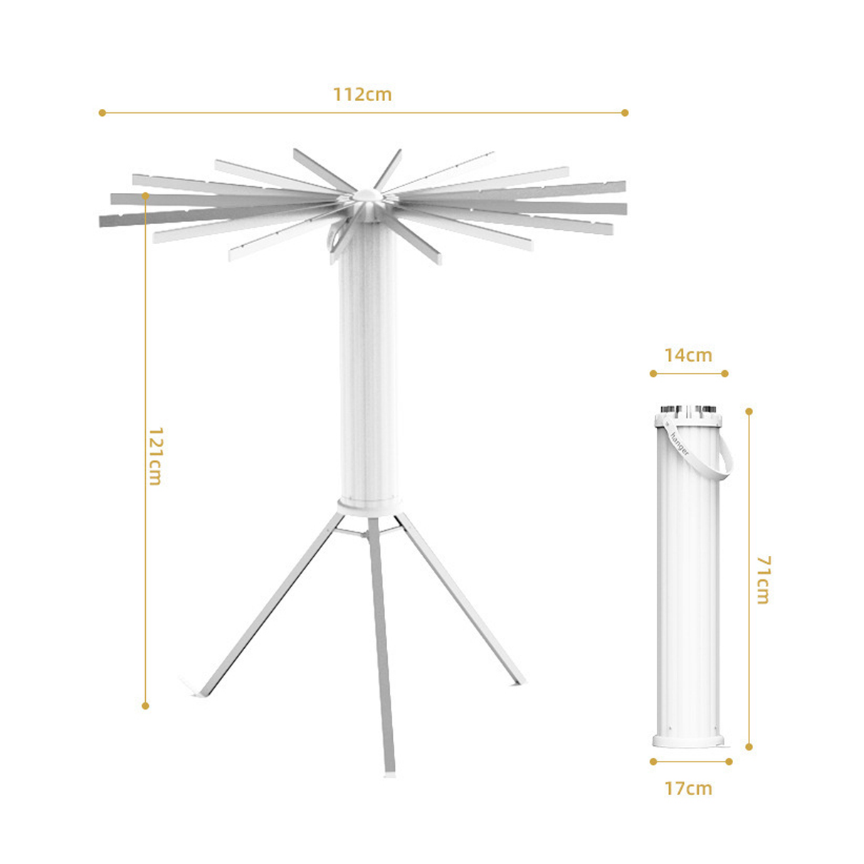 علاقة ملابس أنيقة قابلة للتمدد بتصميم أخطبوط وقاعدة علوية خشبية