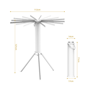 علاقة ملابس أنيقة قابلة للتمدد بتصميم أخطبوط وقاعدة علوية خشبية