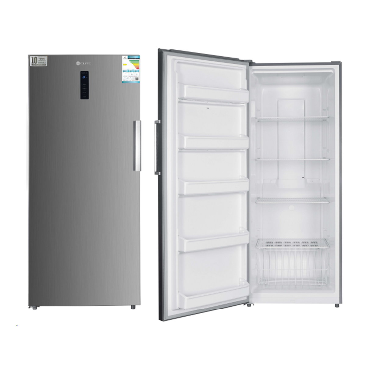 Elite Single Door 509L 18CFT Inverter Compressor-Convertible Function Refrigerator -  Silver