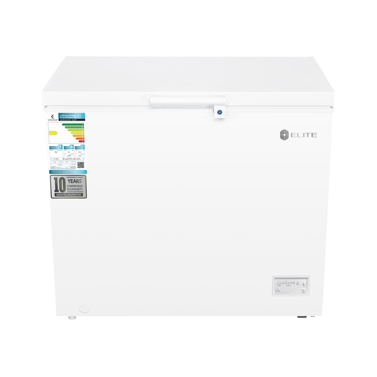 Elite Chest Freezer 251L 8.9CFT Inverter compressor - White