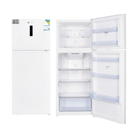 إيليت ثلاجة بفريزر علوي 448 لتر 15.8 قدم مكعب - أبيض