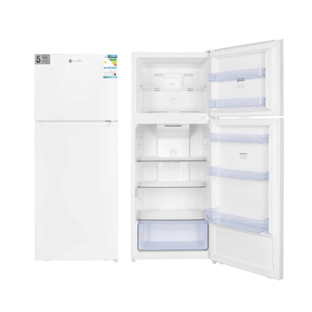 Elite Top Mount 448L 15.8CFT Refrigerator - White