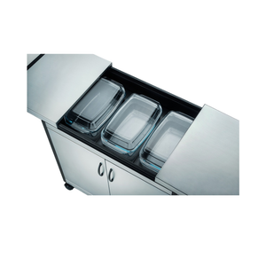 English Buffet Food Warmer Trolley 360W 4.8 Liters Dish Capacity - EB-168DL1601-SL-SS