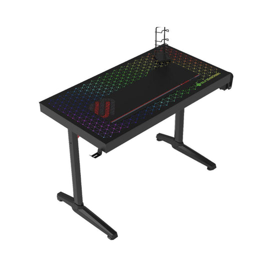 Eureka Ergonomic Gaming General Series  Desk With Glass Desktop