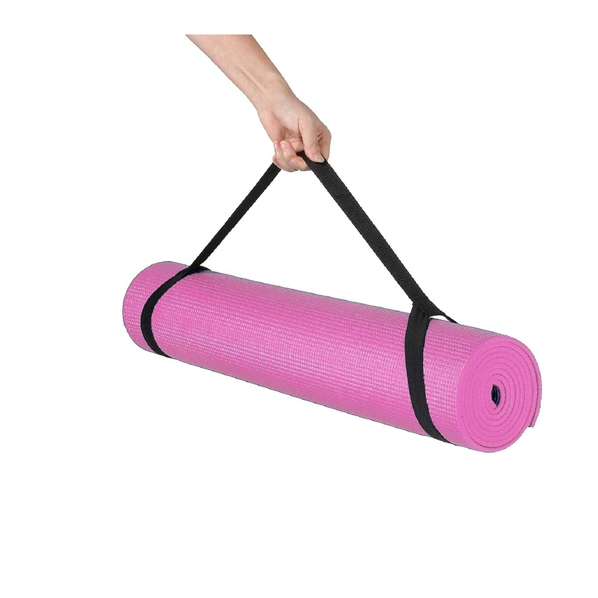 Extra Thick Yoga Mat NBR Fitness Foam 5MM - 61X173CM - Pink