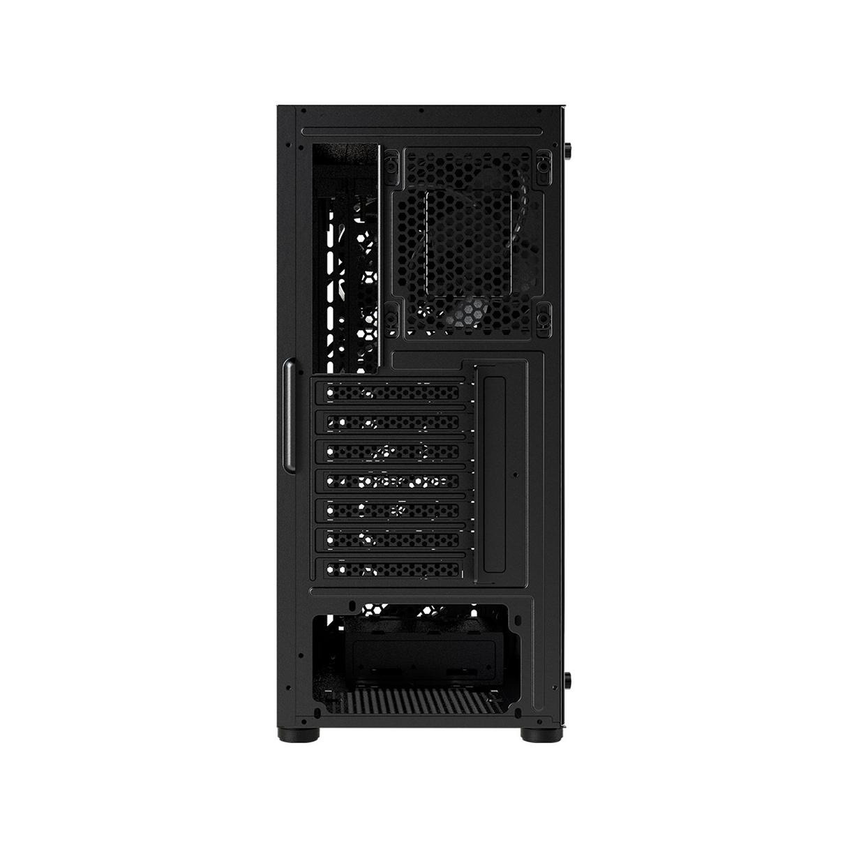 FSP CMT192 Tempered Glass ATX Mid Tower Gaming PC Case - Black (4 ARGB Fans Included)