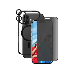 PanzerGlass® Flagship 3-in-1 Privacy Bundle for iPhone 16 - 6.1 Inch - Zayoom