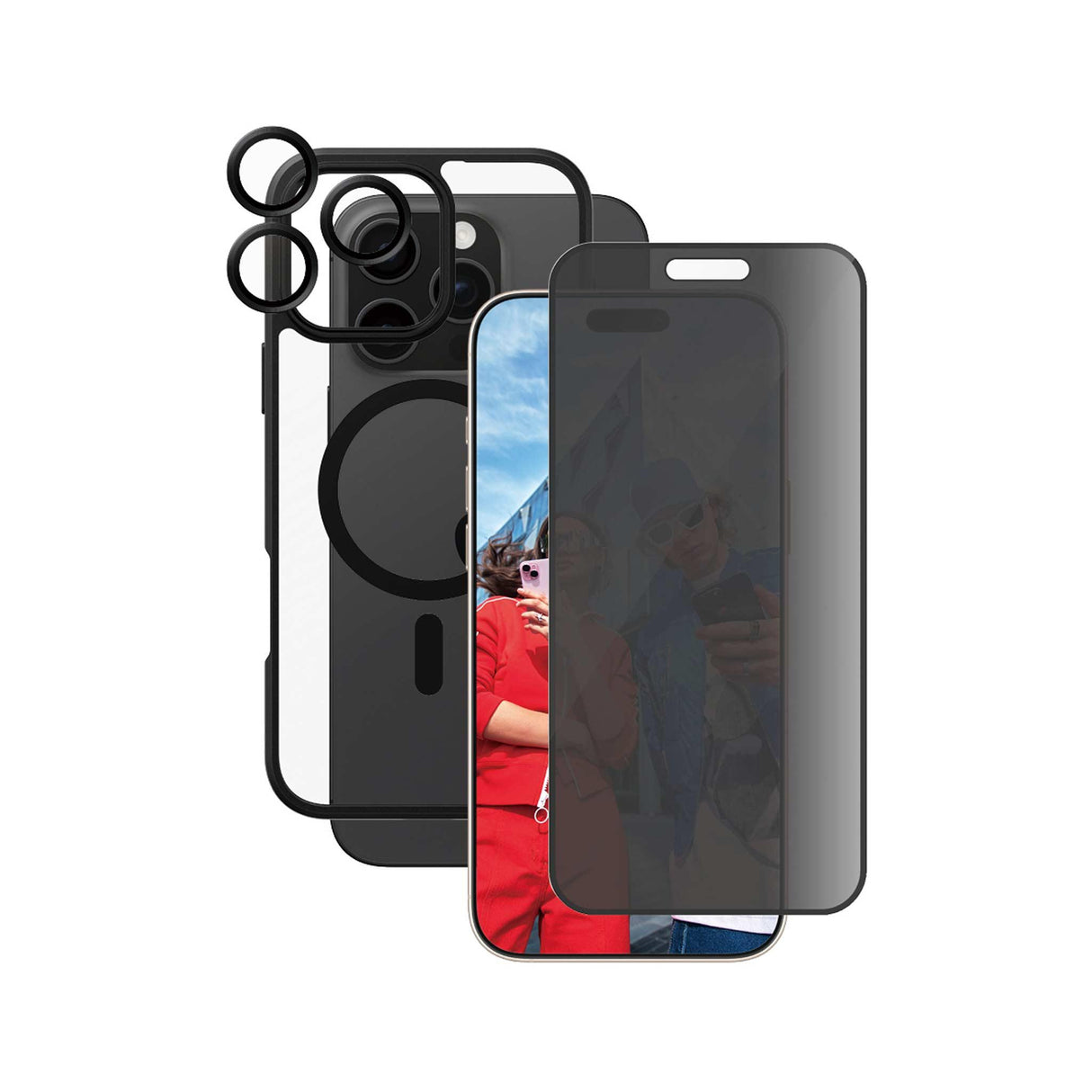 PanzerGlass® Flagship 3-in-1 Privacy Bundle for iPhone 16 Pro Max - 6.9 Inch - Zayoom