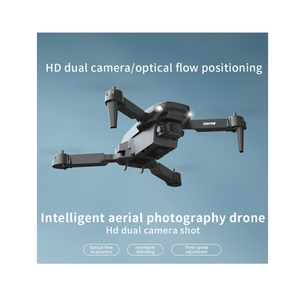 Foldable HD Dual Camera Quadcopter Drone With Inbuilt Screen Controller & Optical Flow Hovering & Mobile App Control - Black