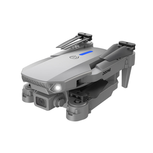 Foldable HD Dual Camera Quadcopter Drone with Inbuilt Screen Controller & Optical Flow Hovering & Mobile App Control - White/Gray