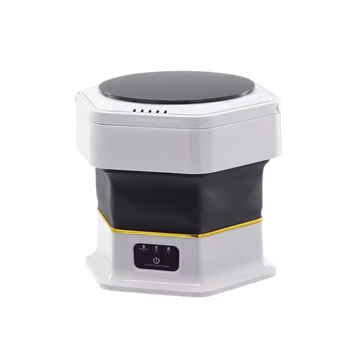 غسالة صغيرة قابلة للطي والحمل مع عصر للملابس للاستخدام المنزلي والسفر - سعة 10 لتر