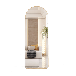 Full Length Free Standing Mirror 147 x 36 cm - Gold