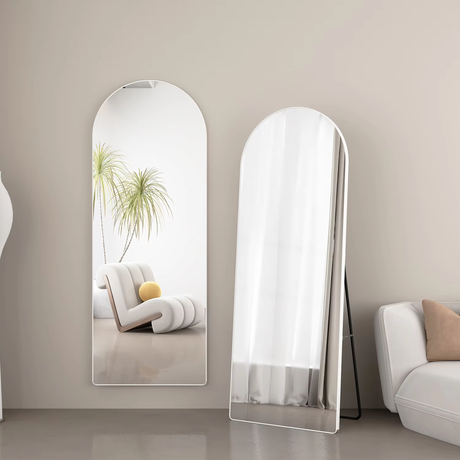 Full Length Free Standing Mirror 147 x 36 cm - Gold