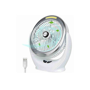 Desktop Rechargeable Fan With Lamp - Zayoom