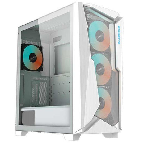 GIGABYTE C301 - ATX Mid Tower Case - White - Zayoom