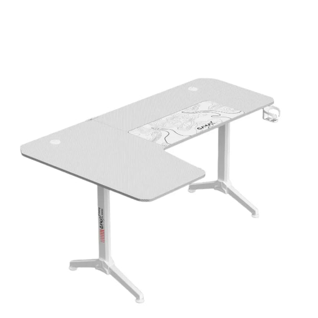 Gamax HY-L L-Shaped Gaming Desk White Expert-Verified Quality Zayoom Guaranteed