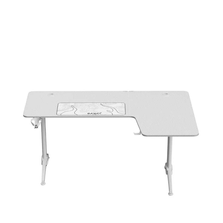 Gamax HY-R L-Shaped Gaming Desk (160*100*75 cm) - Right Side - White
