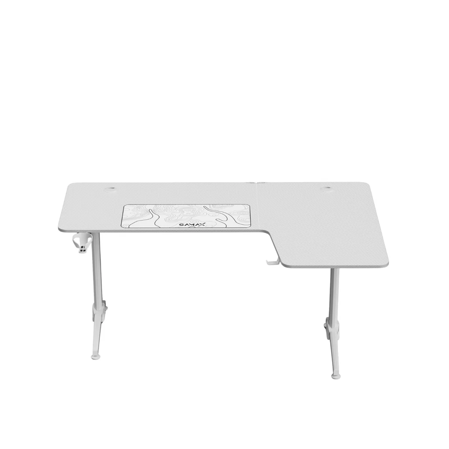 جاماكس اتش واي-ال مكتب ألعاب على شكل حرف ال (160×100×75 سم) – جهة اليمين – أبيض
