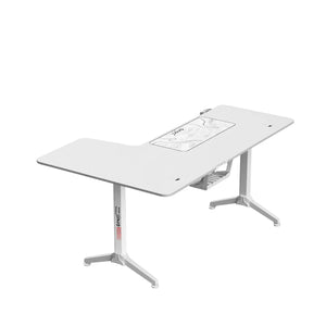 Gamax HY-R L-Shaped Gaming Desk (160*100*75 cm) - Right Side - White