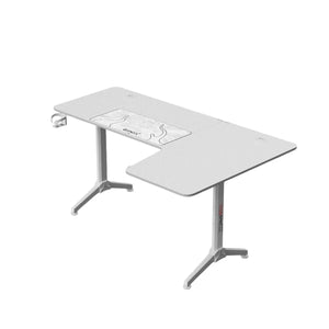 Gamax HY-R L-Shaped Gaming Desk (160*100*75 cm) - Right Side - White