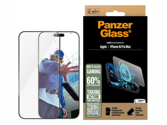 PanzerGlass® Gaming Screen Protector iPhone 16 Pro Max - 6.9 Inch Ultra - Wide Fit