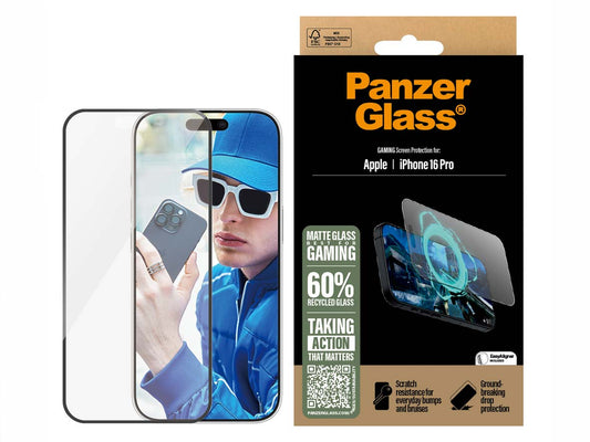 PanzerGlass® Gaming Screen Protector iPhone 16 Pro - 6.3 Inch Ultra - Wide Fit