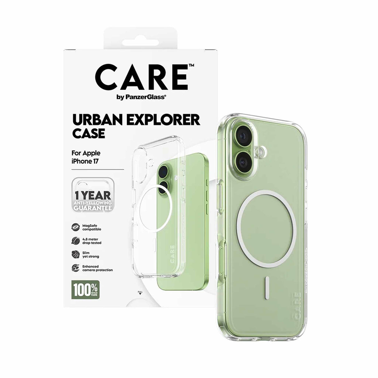 PanzerGlass CARE Case Transparent MS iPhone 17 - 6.3 Inch