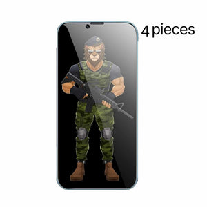 Green Lion Green 3D Privacy Glass Screen Protector for iPhone 12 Pro 6.1" - Black - 4 Pieces