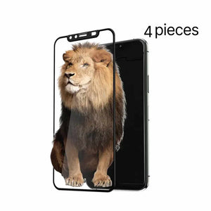 Green Lion Green 3D Security Pro HD Glass Screen Protector for iPhone 12 Pro Max 6.7" - Black - 4 Pieces