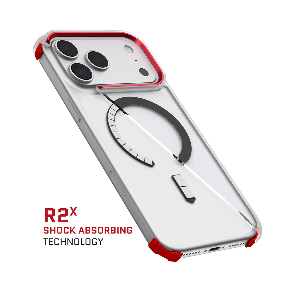 جوستيك كفر آيفون 17 برو ماكس ماجسيف ألترا ثين - شفاف