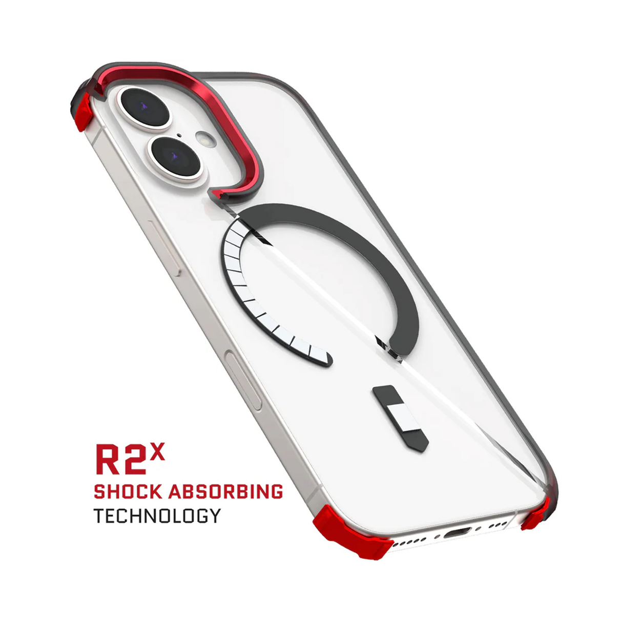 جوستيك كفر آيفون 17 ماجسيف شفاف ألترا ثين - دخاني