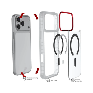 جوستيك كفر آيفون 17 برو ماكس ماجسيف ألترا ثين - شفاف