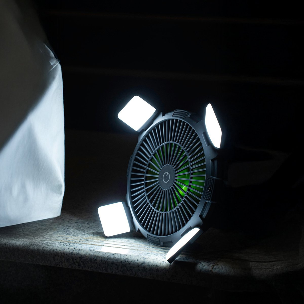 Goui Flow Multifunctional Fan With Light - Black