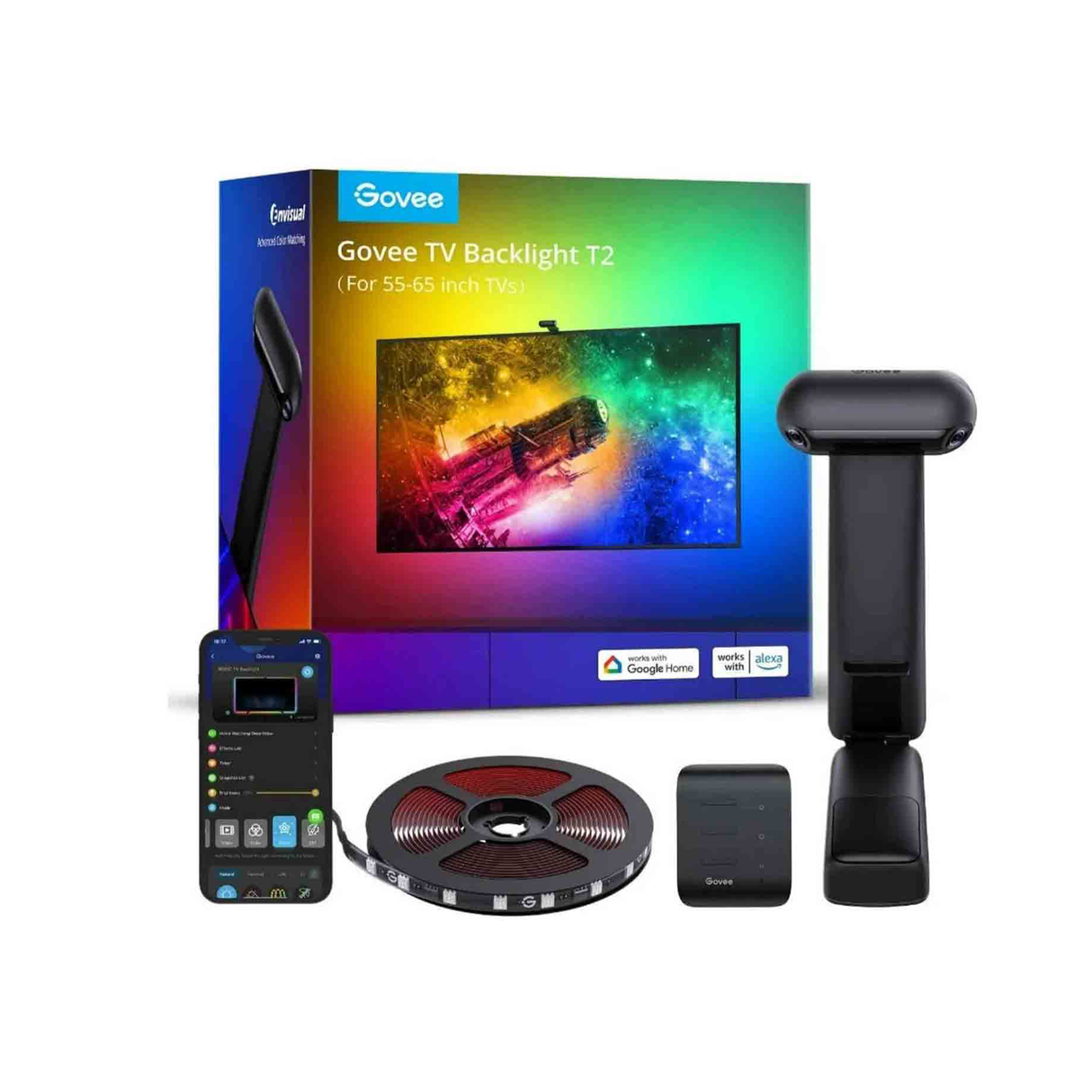 جوفي إنفيشوال إضاءة خلفية LED TV T2 مع كاميرتين مزدوجتين
