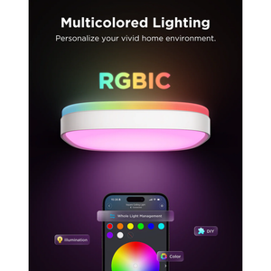 Govee 30cm RGBWW + RGBIC Smart Square Ceiling Light - H80A4