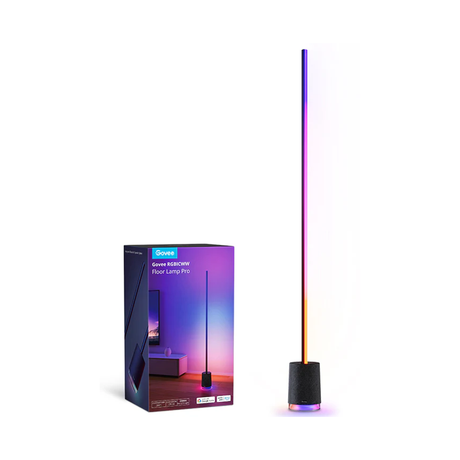 Govee Lyra RGBICWW Corner Floor Lamp with Speaker Black Color H6079