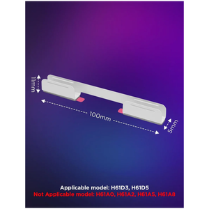 Govee Neon Rope Light 2 Clips, White, 5pcs in One Pack - H10D2