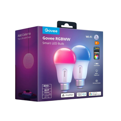 Govee RGBWW Smart LED Bulb (2 Pack) E27 - H6004