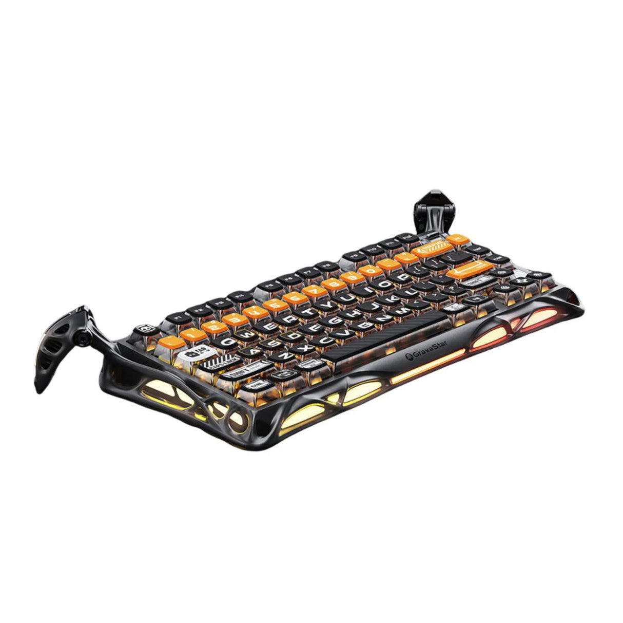  جرافاستار ميركوري كي 1 برو  بنسبة 75% كيبورد ألعاب ميكانيكية لاسلكية - إصدار سايبر فلير 